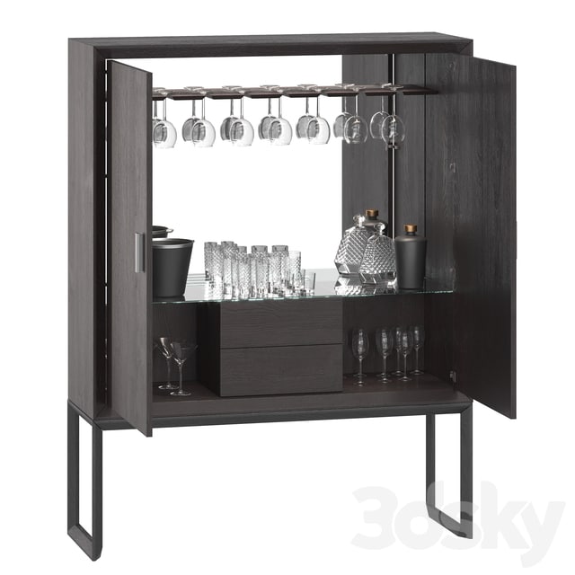 Diamond bar cabinet Tosconova glasses