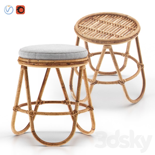 SKYE Rattan Stool