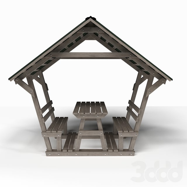 Wooden arbor