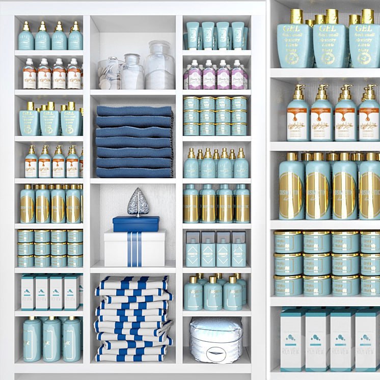 Collection of cosmetics 3. Beauty salon