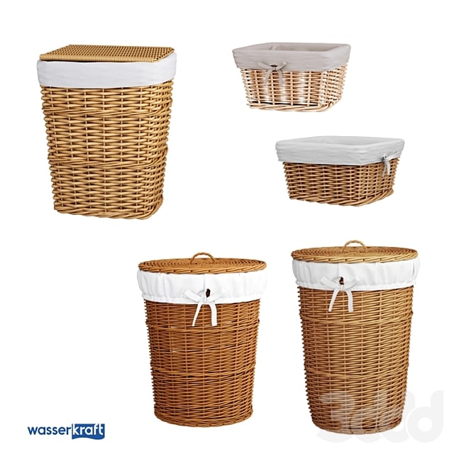 Bathroom baskets light brown