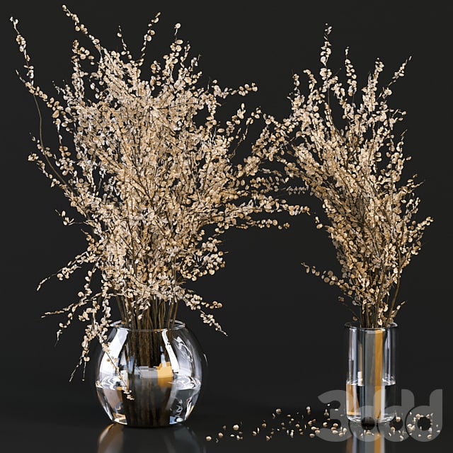 Bouquet Collection 05 - Linen Chest Herringbone in Glass Vases