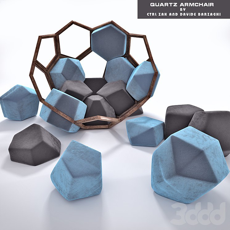 Crystal armchair Quartz