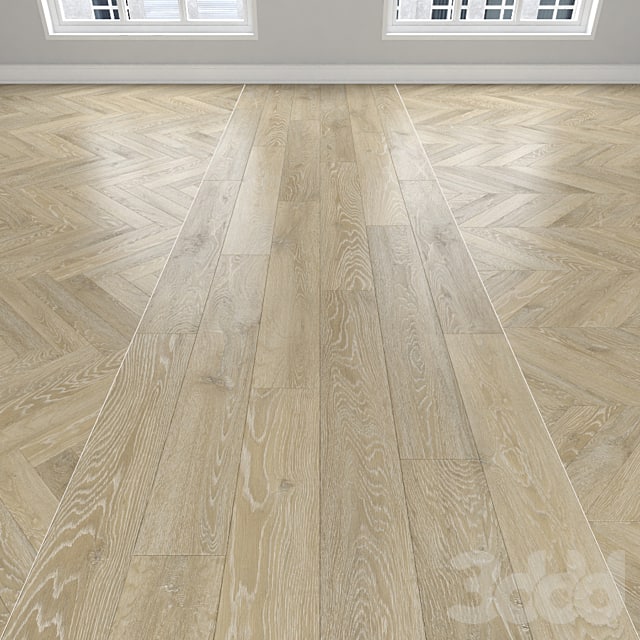 Parquet Oak, 3 types: herringbone, linear, chevron.