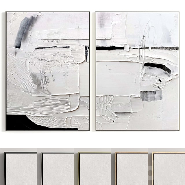 Plaster Two Photo Frame R-142