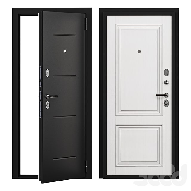 Entrance door metal STEEL DOOR PORTA S 104.К32 BIANCO VERALINGA
