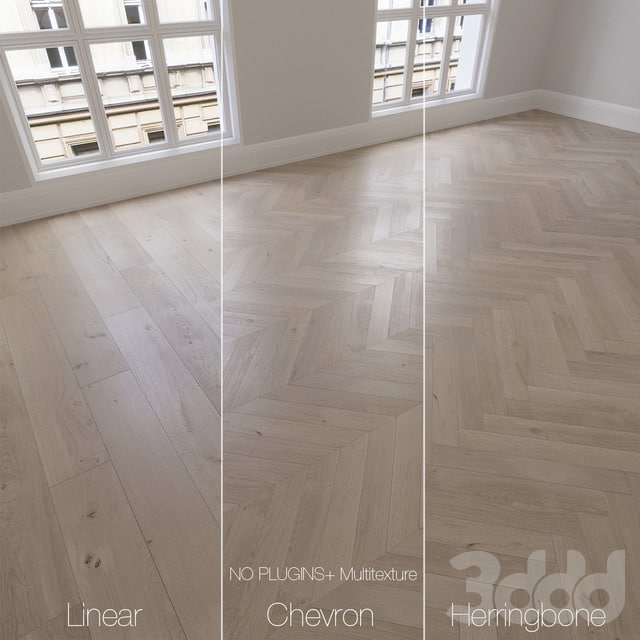 Паркет натуральный, дуб якорная стоянка, 3 вида. Линейный, шеврон, елочка.