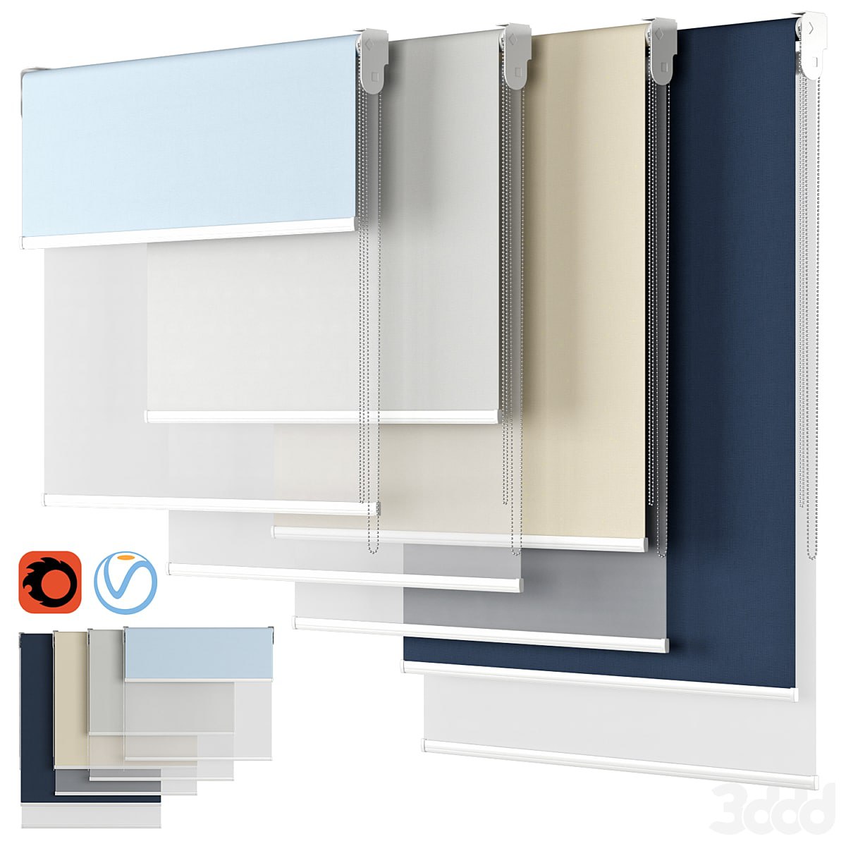 Roller Blind 83 | Dual Roller Shades | Blinds Direct