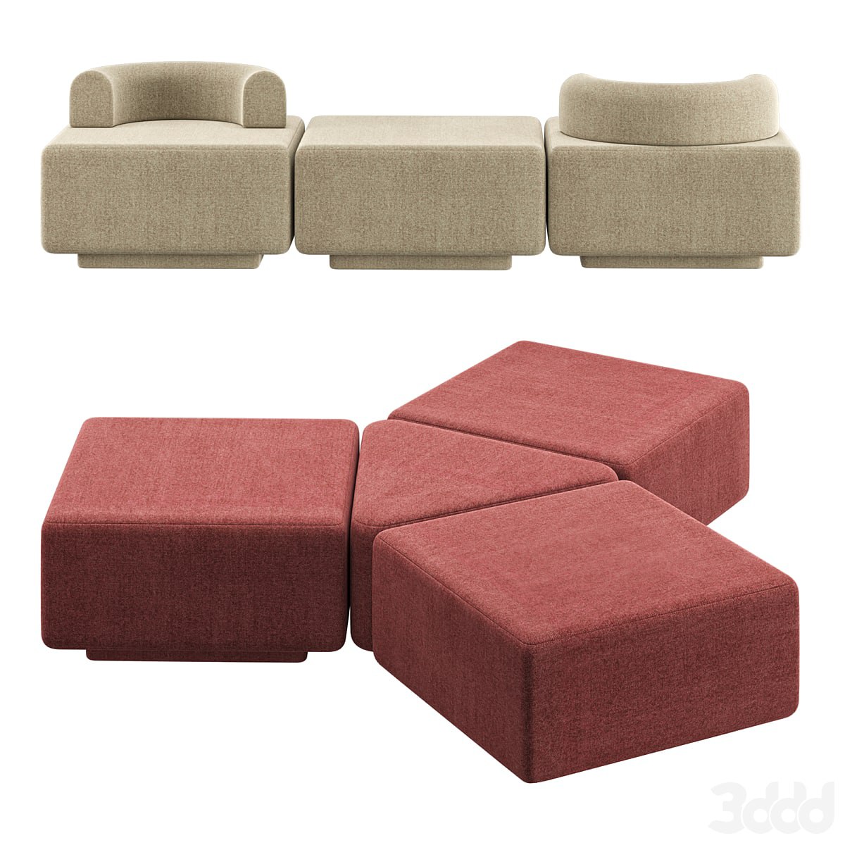 Modular Pouffe Plump