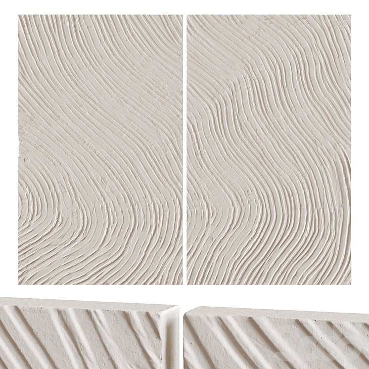 Abstract plaster paintings