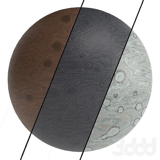 3 Wood Materials PBR 4k
