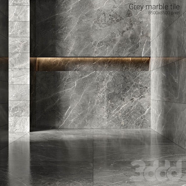 Grey marble tiles