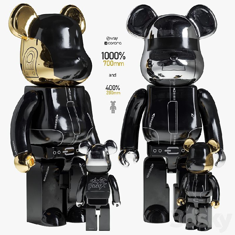 Bearbrick / Daft_Punk / Alive