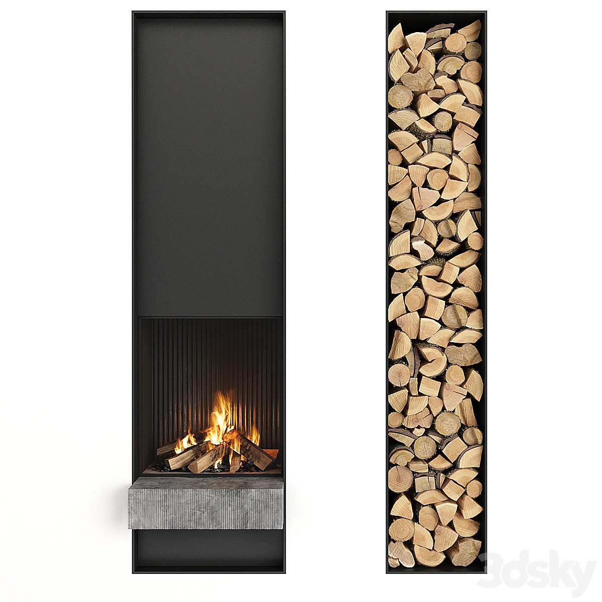 Fireplace and firewood