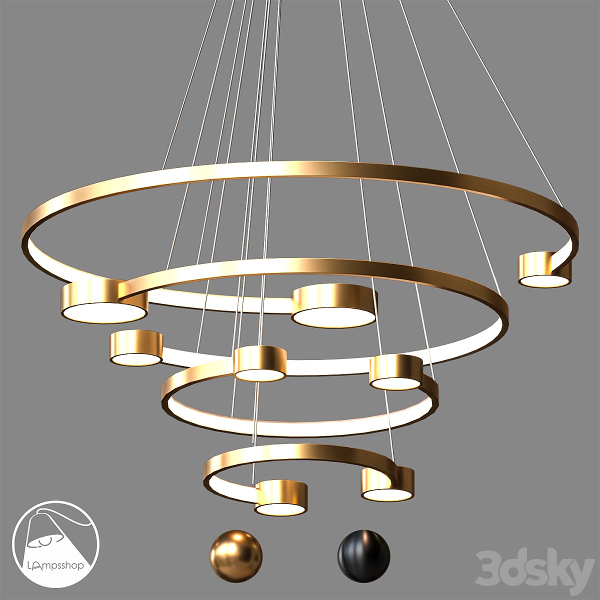 L1412a Spira Chandelier