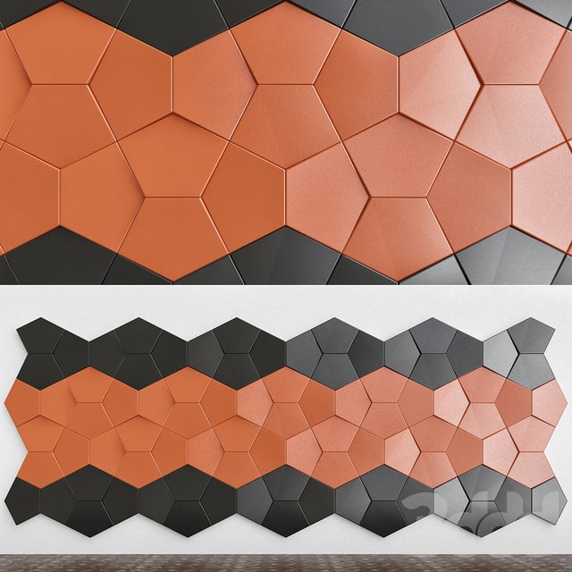 Plaster 3D panels Alivio Nexus series