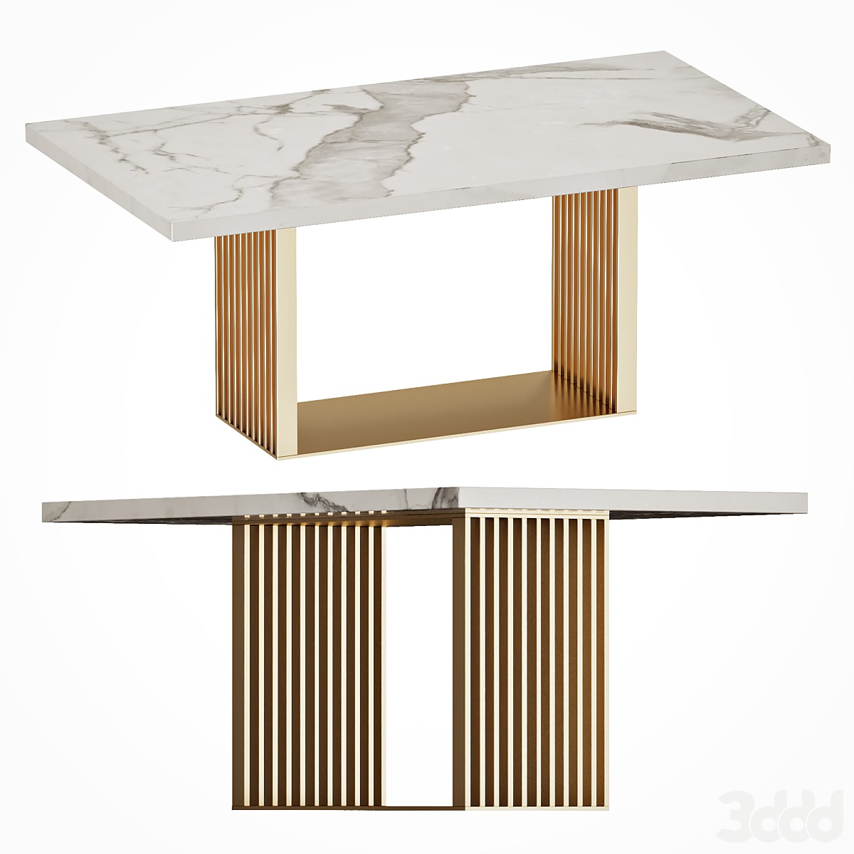 Dining table with marble top | Linkoln Cazarina