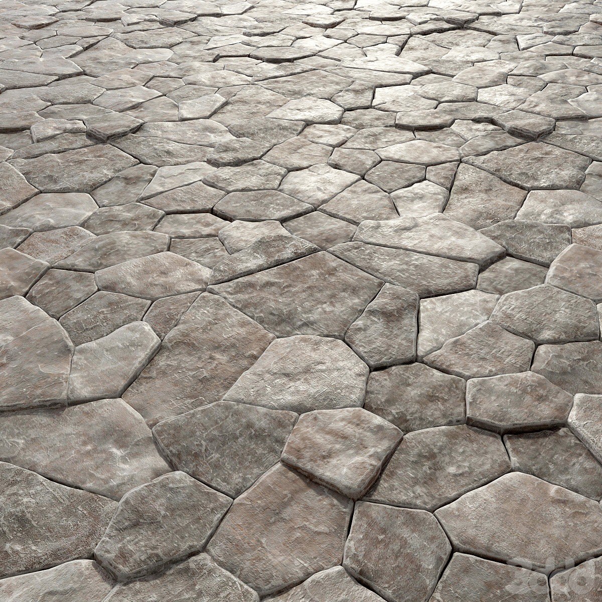 Old rock paving stones