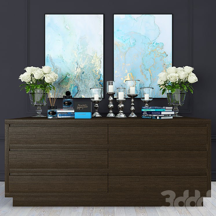 Chest Crespi with decor