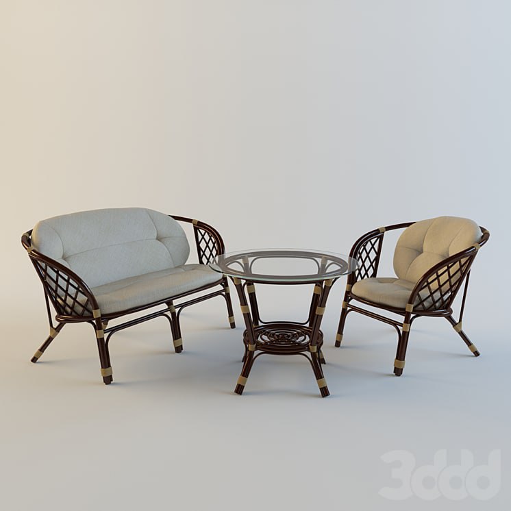 Set of rattan furniture