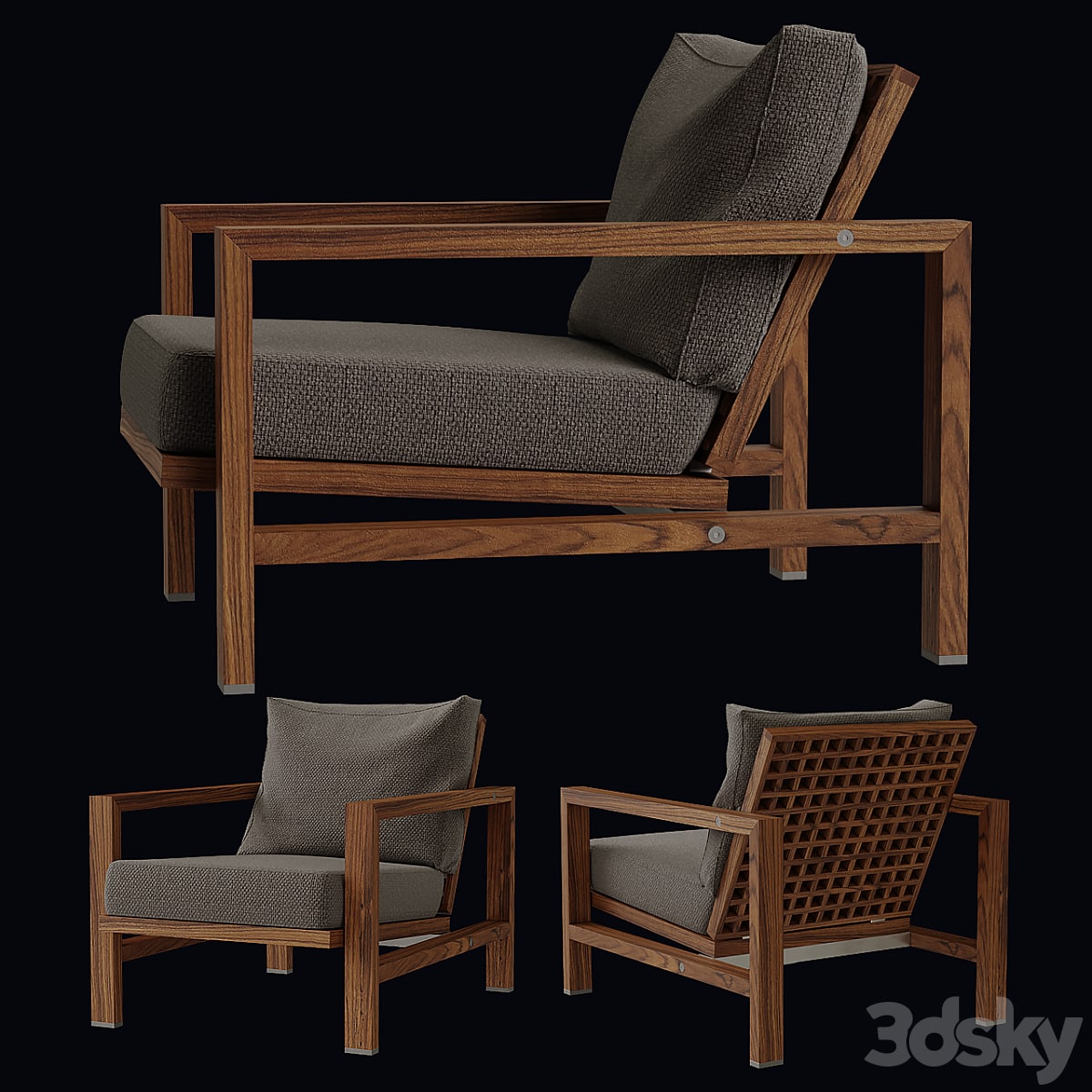 Minotti quadrado armchair