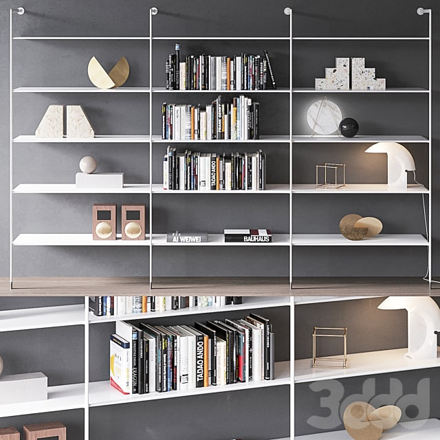 Rimadesio Wind Wall Bookcase