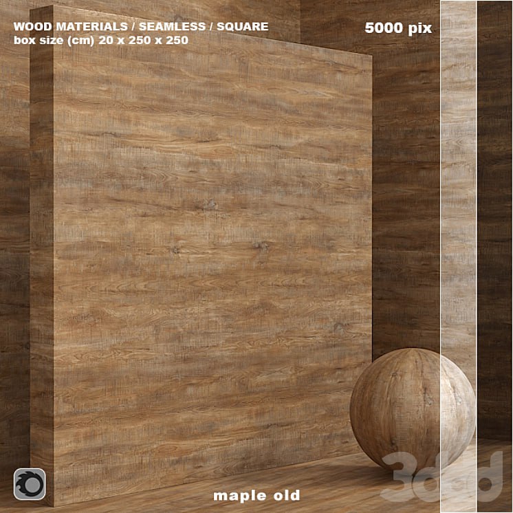 Material wood / maple old (seamless) - set 78