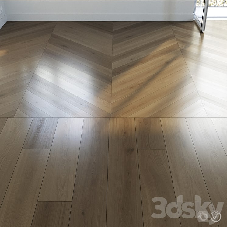 Parquet set 03 / Natural Oak / 2 types