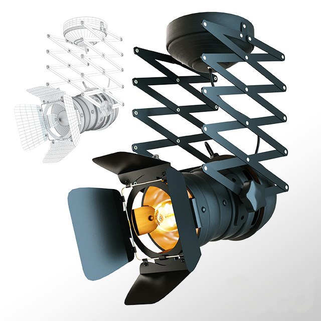 American Vintage Retro industrial art iron Ceiling light