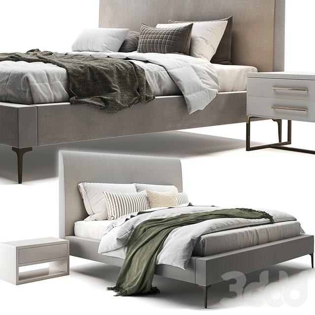 Andes Deco Upholstered Bed