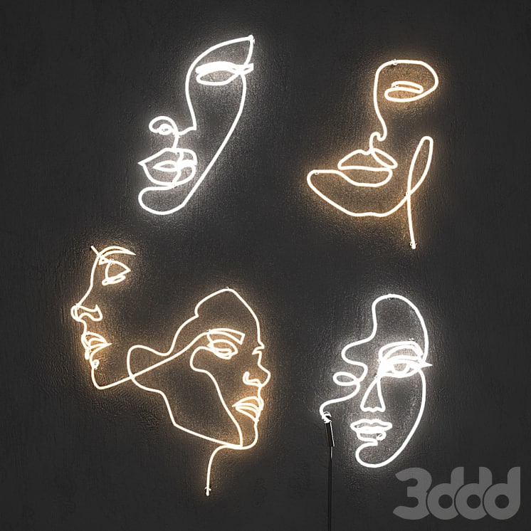 Neon light. Set 7 _light