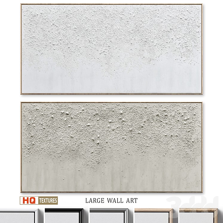 Panoramic Textured Plaster Wall Art C-577