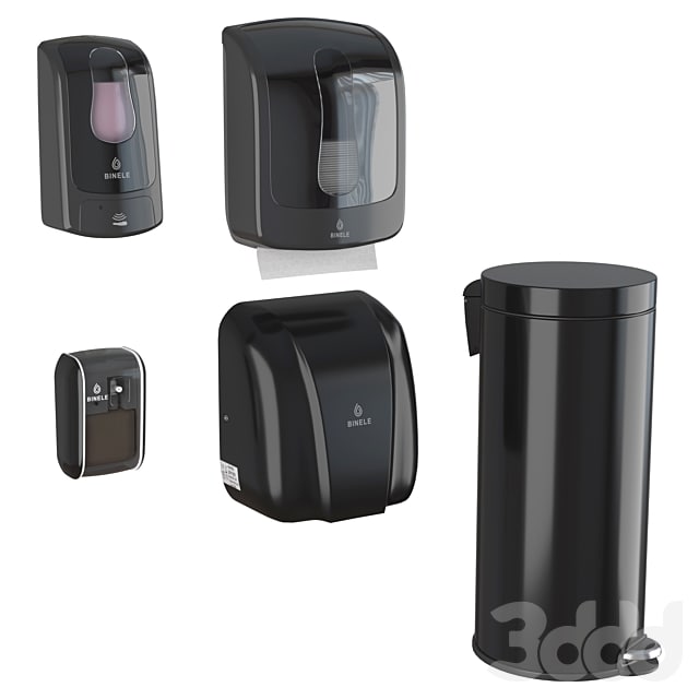 Binele equipment set (hands, black)