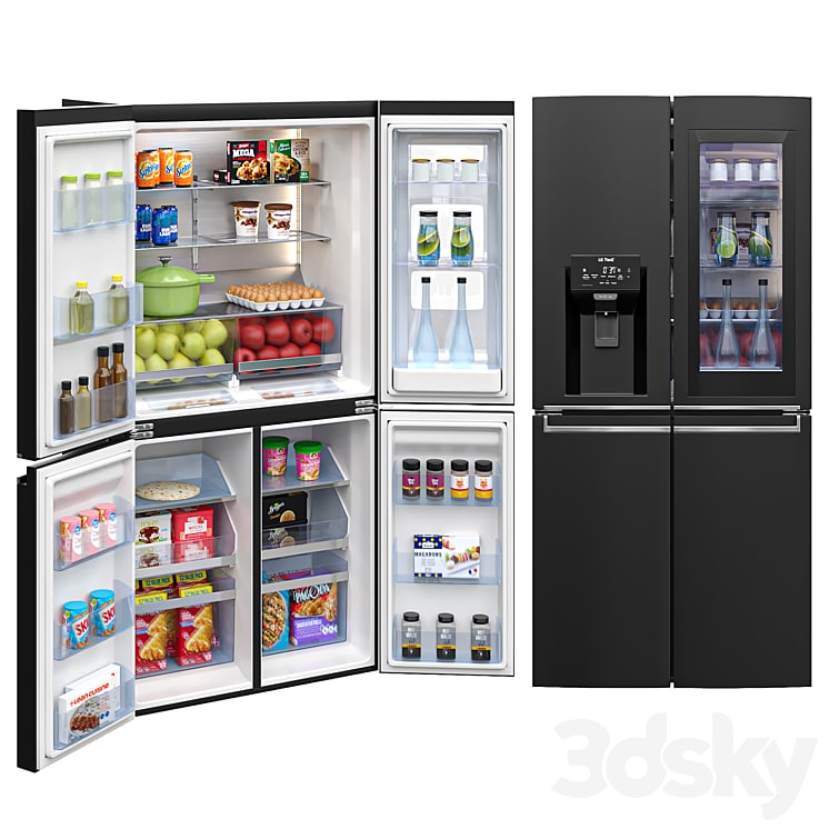 LG Refrigerators GF-D706MBL