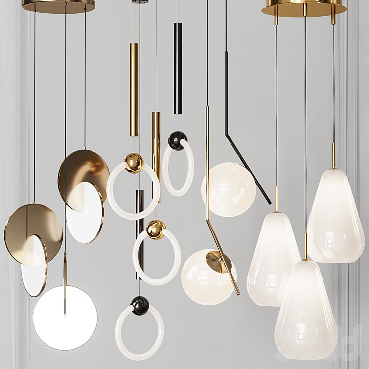 Four Pendant Lights amazing set vol.24