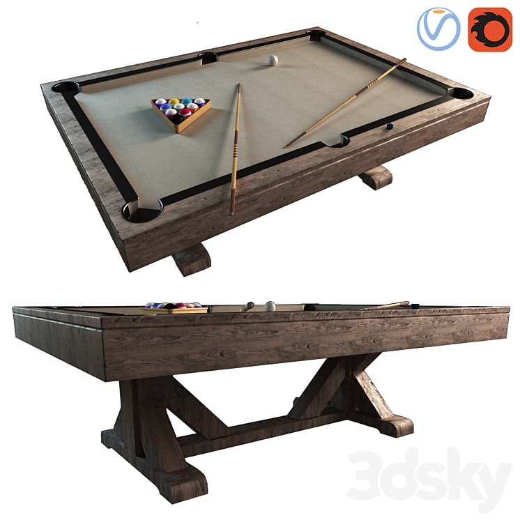 Pottery Barn Charleston pool table