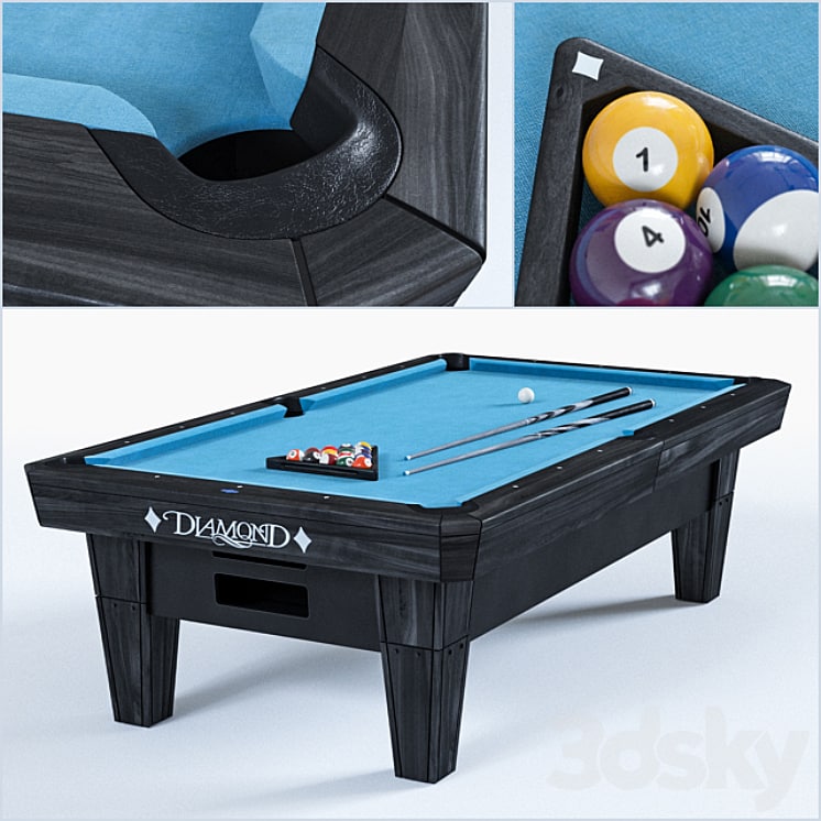 The Diamond 8 PRO-AM billiard table