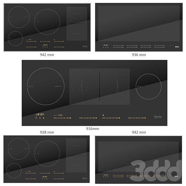 MIELE Collection of electric hobs 12 900+ mm