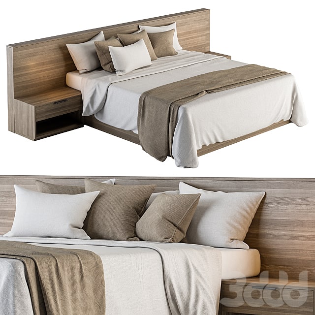 Bed Set 11 - White and Brown