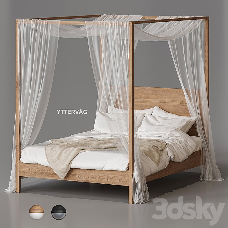 Ikea Yttervåg Four-Poster Bed