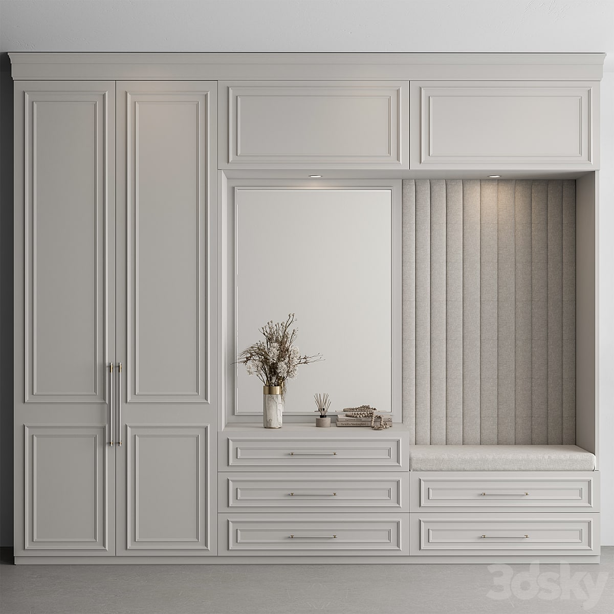 Hallway 65 - Cream and White Entrance