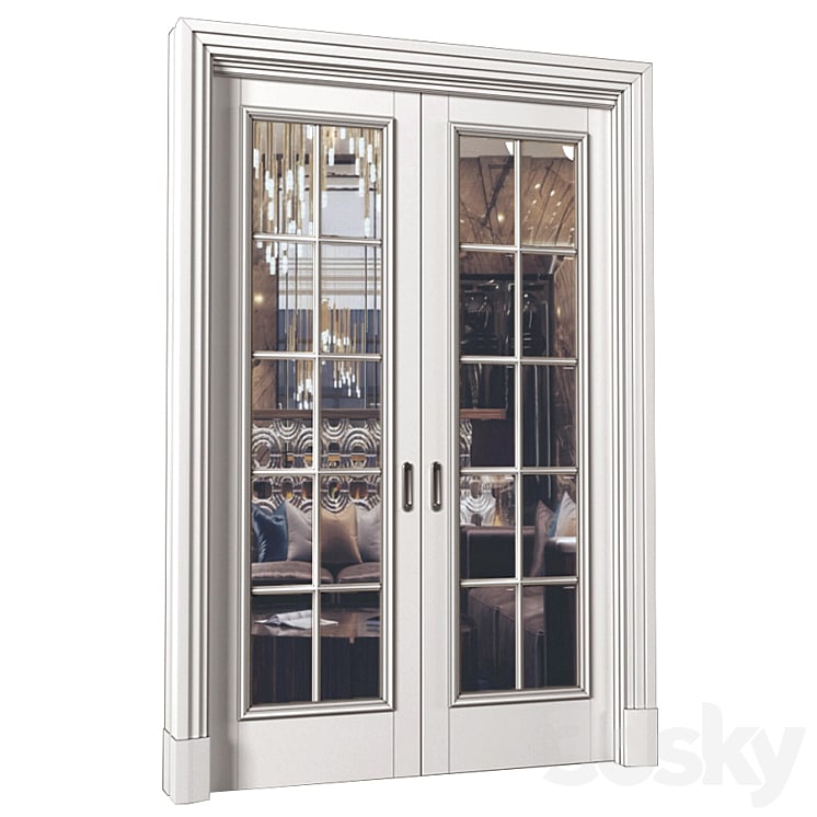 Interior sliding doors in Art Deco style. French Art Deco Sliding Folding Modern Doors