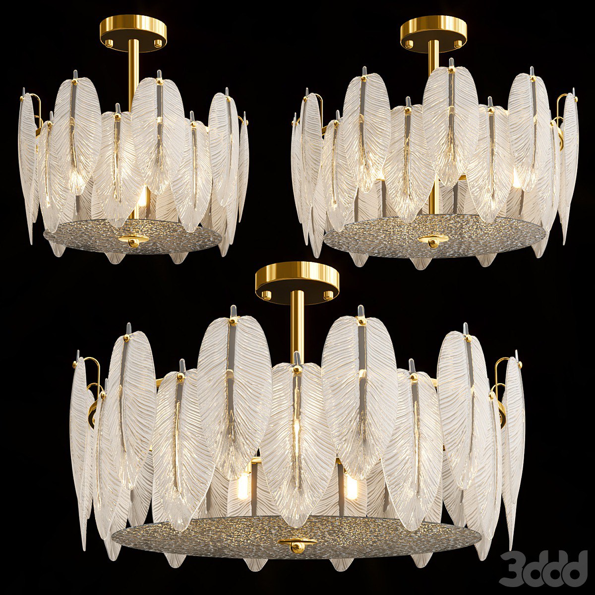 Chandelier With Feathers