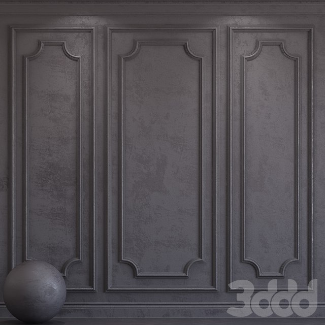 Decorative plaster with molding 65