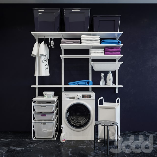 Algot IKEA Storage System ikea BOAXEL БОАКСЕЛЬ/ washing machine / Towels