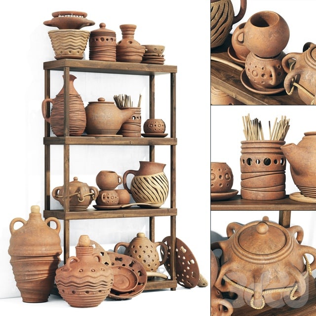 Dishes clay rack n8 /