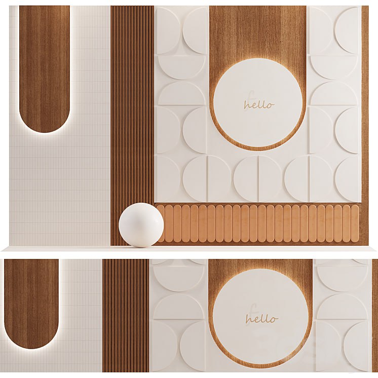 Decorative wall composition 04