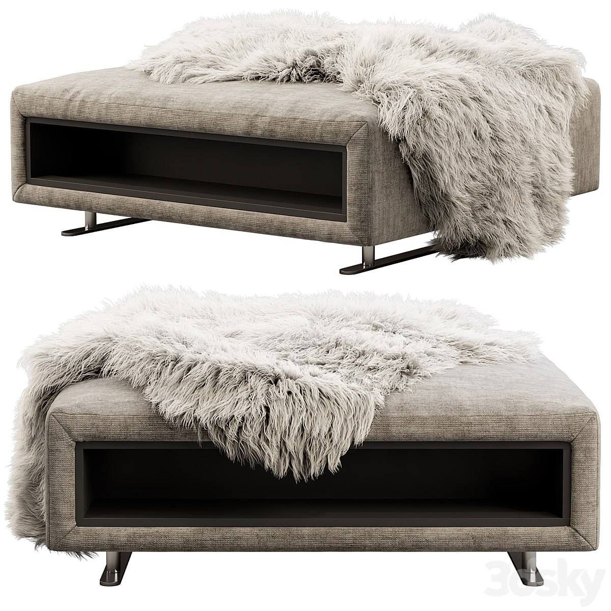 BoConcept Hampton footstool with storage