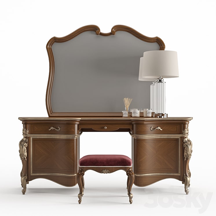 Dressing table Arve Style Luigi_XXI with pouf -87529