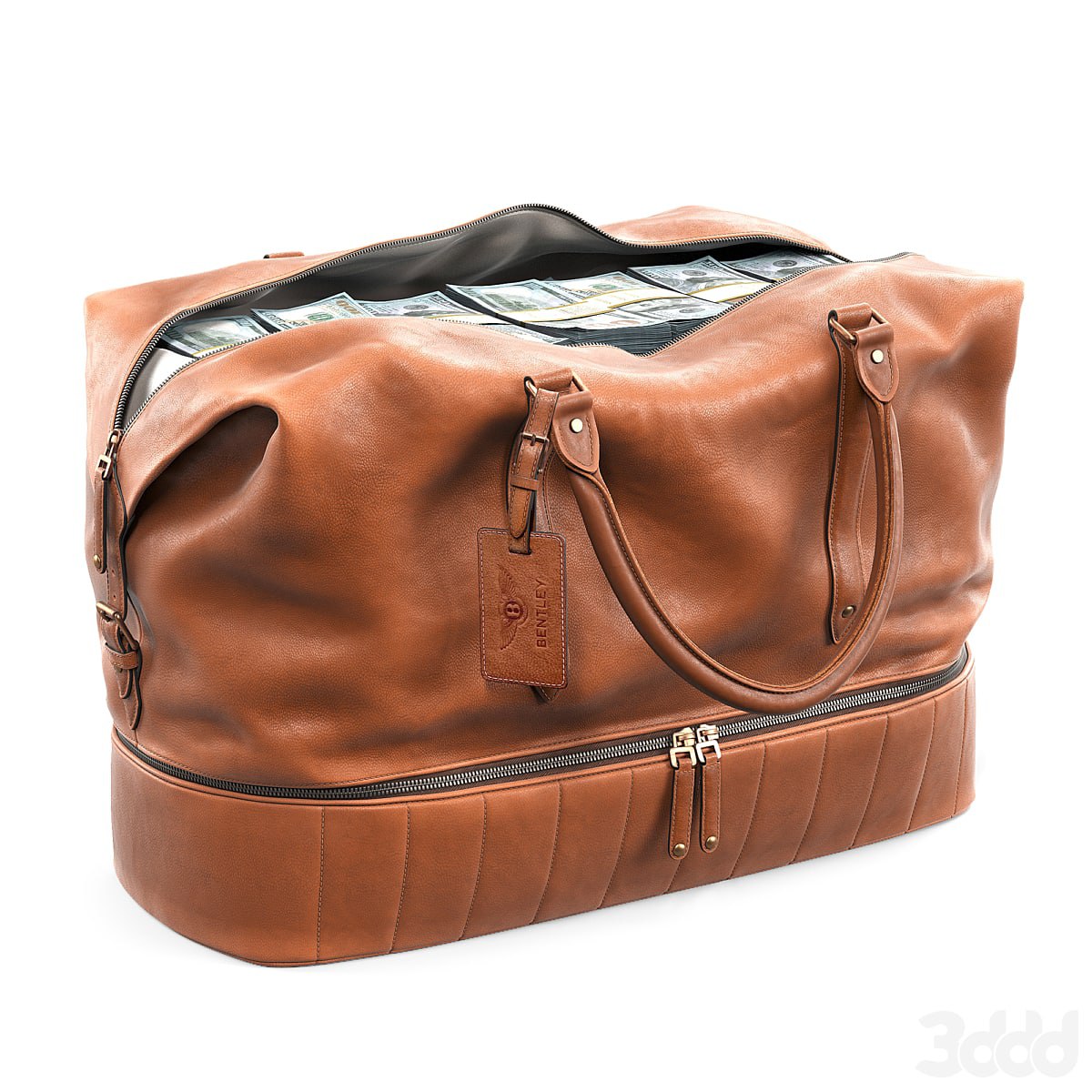 Bentley Heritage Leather Holdall